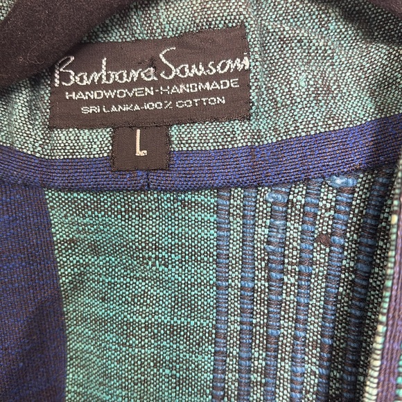 Barbara Sansoni Handwoven- Handmade Jacket OS Beachy Artist Boho - Picture 5 of 5
